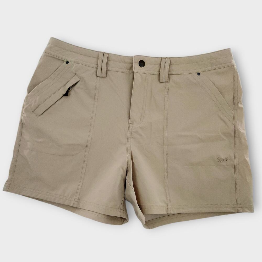 Willit Shorts Women's 12 Beige Utility Hiking Outdoors Waterproof Active Stretch